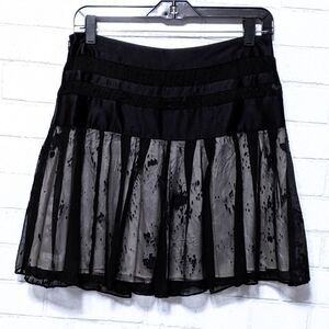 CHRISTOPHER DEANE Silk Embroidered Skirt 6